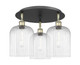 Innovations - 516-3C-BAB-G559-8CL - Three Light Semi-Flush Mount - Ballston - Black Antique Brass