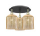 Innovations - 516-3C-BAB-G559-8ME - Three Light Semi-Flush Mount - Ballston - Black Antique Brass