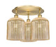 Innovations - 516-3C-BB-G559-8ME - Three Light Semi-Flush Mount - Ballston - Brushed Brass
