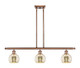 Innovations - 516-3I-AC-G128-6 - Three Light Island Pendant - Ballston - Antique Copper