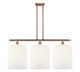 Innovations - 516-3I-AC-G559-12GWH - Three Light Island Pendant - Ballston - Antique Copper