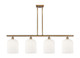 Innovations - 516-4I-BB-G559-8GWH - Four Light Island Pendant - Ballston - Brushed Brass
