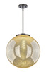 Innovations - 221-1S-BK-G208-16 - One Light Pendant - Essex - Matte Black