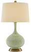 Currey and Company - 6000-0218 - One Light Table Lamp - Cait - Green/Antique Brass