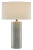 Currey and Company - 6000-0283 - One Light Table Lamp - Fisch - Gray/White