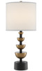 Currey and Company - 6000-0509 - One Light Table Lamp - Chastain - Antique Brass/Black