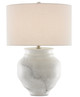 Currey and Company - 6000-0623 - One Light Table Lamp - Kalossi White Table Lamp - White/Gray/Contemporary Silver Leaf