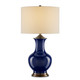Currey and Company - 6000-0841 - One Light Table Lamp - Lilou - Blue/Antique Brass
