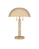Currey and Company - 6000-0914 - Two Light Table Lamp - Miles - Natural/Polished Brass