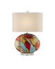 Currey and Company - 6000-0944 - One Light Table Lamp - Vivid Table Lamp - Red/Blue/Yellow/Off-White/Clear/Polished Nickel
