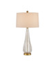 Currey and Company - 6000-0946 - One Light Table Lamp - Zyphyrine Table Lamp - Clear/Gold/Antique Brass