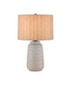 Currey and Company - 6000-0978 - One Light Table Lamp - Owen - Off-White/Light Brown/Antique Brass
