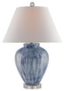 Currey and Company - 6224 - One Light Table Lamp - Malaprop - Blue/White/Clear