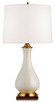 Currey and Company - 6425 - One Light Table Lamp - Lynton - Cream Crackle/Brass