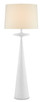 Currey and Company - 8000-0104 - One Light Floor Lamp - Giacomo White Floor Lamp - Gesso White