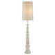 Currey and Company - 8000-0112 - Two Light Floor Lamp - Malayan Collection - Whitewash