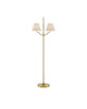 Currey and Company - 8000-0116 - Two Light Floor Lamp - Sirocco - Antique Brass/Natural