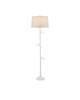Currey and Company - 8000-0158 - One Light Floor Lamp - Piaf Collection - Gesso White