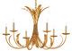 Currey and Company - 9000-0186 - Six Light Chandelier - Bette - Grecian Gold Leaf