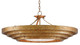 Currey and Company - 9000-0187 - Three Light Chandelier - Belle - Gold Leaf