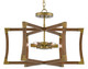 Currey and Company - 9000-0221 - Six Light Lantern - Bastian - Chestnut/Brass