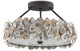 Oyster Shell Three Light Semi-Flush Mount (9000-0265)