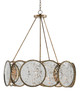 Currey and Company - 9000-0277 - Six Light Chandelier - Oliveri - Pyrite Bronze/Antique Mirror
