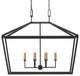 Currey and Company - 9000-0289 - Six Light Lantern - Denison - Molé Black