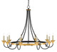 Hanlon Chandelier Ten Light Chandelier (9000-0474)