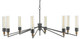 Delgado Black Chandelier Eight Light Chandelier (9000-0607)