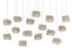 Currey and Company - 9000-0699 - 15 Light Pendant - Birds Nest - Clear/Silver