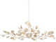 Currey and Company - 9000-0816 - Six Light Chandelier - Lunaria - Contemporary Silver Leaf