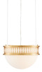 Currey and Company - 9000-0834 - One Light Pendant - Lola Collection - Contemporary Gold Leaf/Painted Contemporary Gold