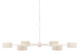 Currey and Company - 9000-0865 - Six Light Chandelier - Monreale Collection - White