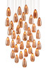 Currey and Company - 9000-0908 - 36 Light Pendant - Rame - Copper/Silver
