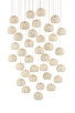 Currey and Company - 9000-0915 - 36 Light Pendant - Piero - Sugar White/Silver