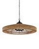 Currey and Company - 9000-0921 - Five Light Chandelier - Maldives - Natural/Satin Black