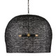 Currey and Company - 9000-0962 - Three Light Pendant - Piero Collection - Satin Black