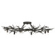 Currey and Company - 9000-0981 - Ten Light Semi-Flush Mount - Rainforest - Rustic Bronze