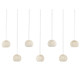 Currey and Company - 9000-1066 - Seven Light Pendant - Piero - Sugar White/Silver