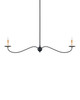 Currey and Company - 9000-1126 - Two Light Chandelier - Saxon - Zanzibar Black