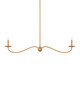 Currey and Company - 9000-1127 - Two Light Chandelier - Saxon Collection - Saddle Tan/Natural