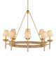 Currey and Company - 9000-1143 - Eight Light Chandelier - Vichy Collection - Natural/Contemporary Gold Leaf/Contemporary Gold