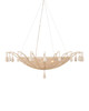 Currey and Company - 9000-1144 - Five Light Chandelier - Korg Chandelier - Sandstone