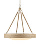 Currey and Company - 9000-1148 - One Light Chandelier - Hopscotch Chandelier - Natural/Frosted White/Beige/Sugar White