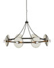 Currey and Company - 9000-1150 - Eight Light Chandelier - Circumstellar - Black Iron/Clear
