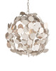 Currey and Company - 9000-1198 - One Light Chandelier - Lunaria - Contemporary Silver Leaf