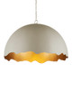 Currey and Company - 9000-1219 - One Light Pendant - Tamago - Smoky Olive/Contemporary Gold