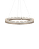 Currey and Company - 9000-1220 - One Light Chandelier - Pleiades - Contemporary Silver Leaf/Contemporary Silver/Clear