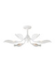 Currey and Company - 9000-1226 - Six Light Semi-Flush Mount - Snowflower - Gesso White
